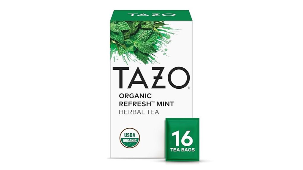 organic tazo refresh mint tea
