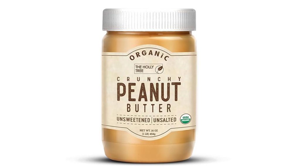 organic unsweetened crunchy peanut butter
