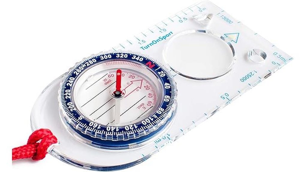 orienteering baseplate compass for hiking