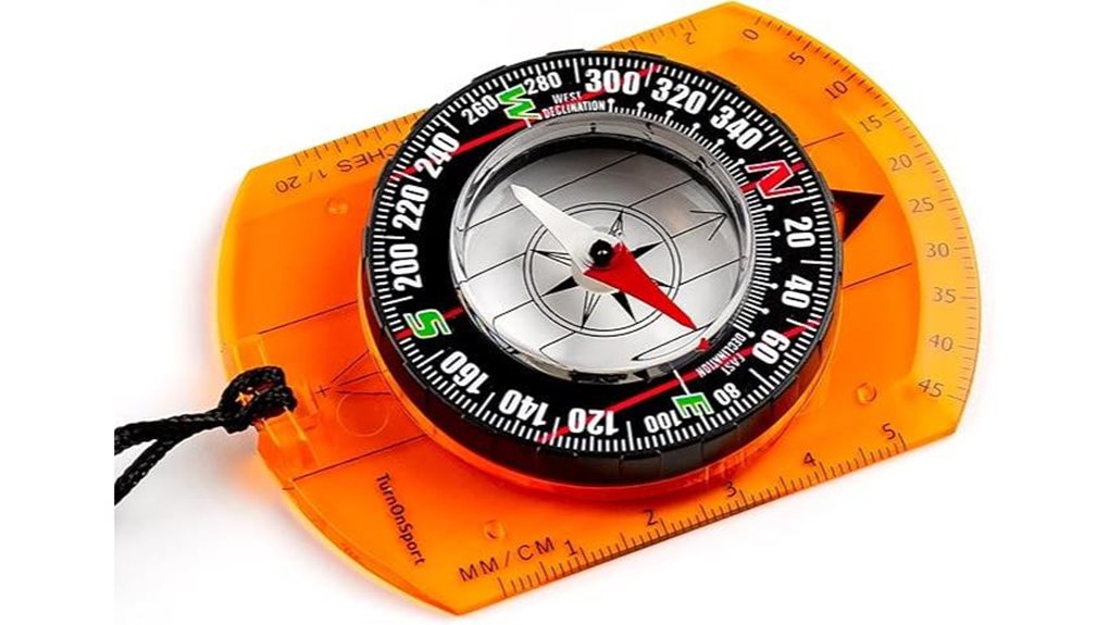 orienteering baseplate hiking compass