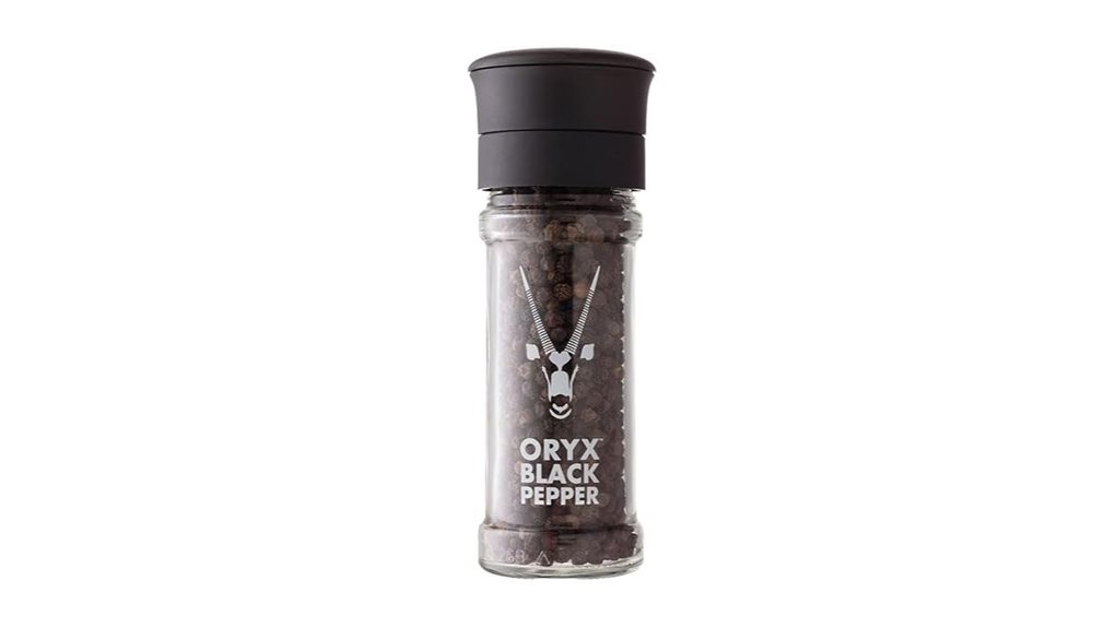oryx manual black peppercorn grinder