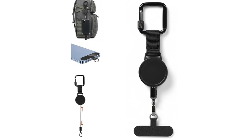 outdoor retractable anti theft lanyard