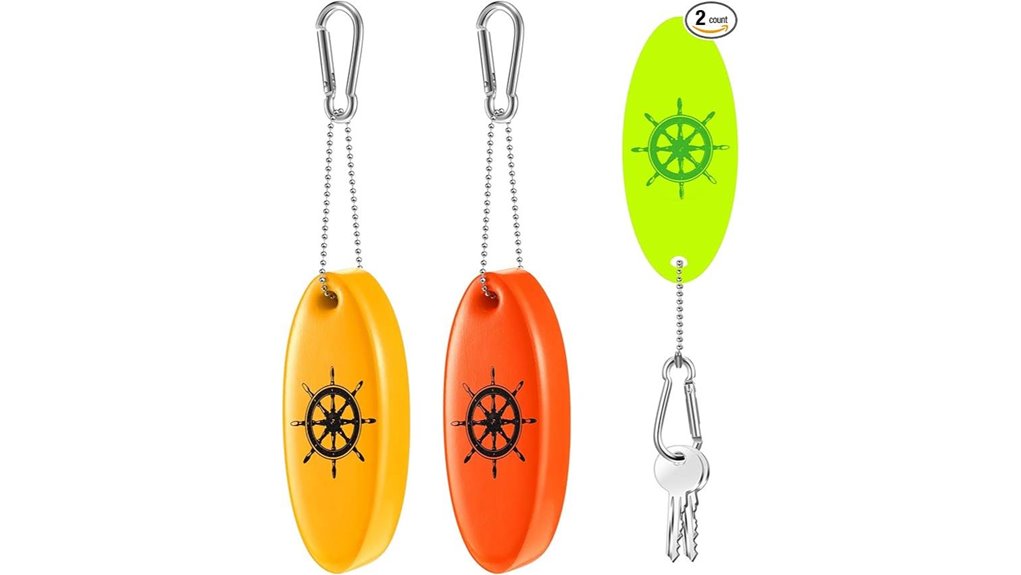 oval glow in the dark foam keychain