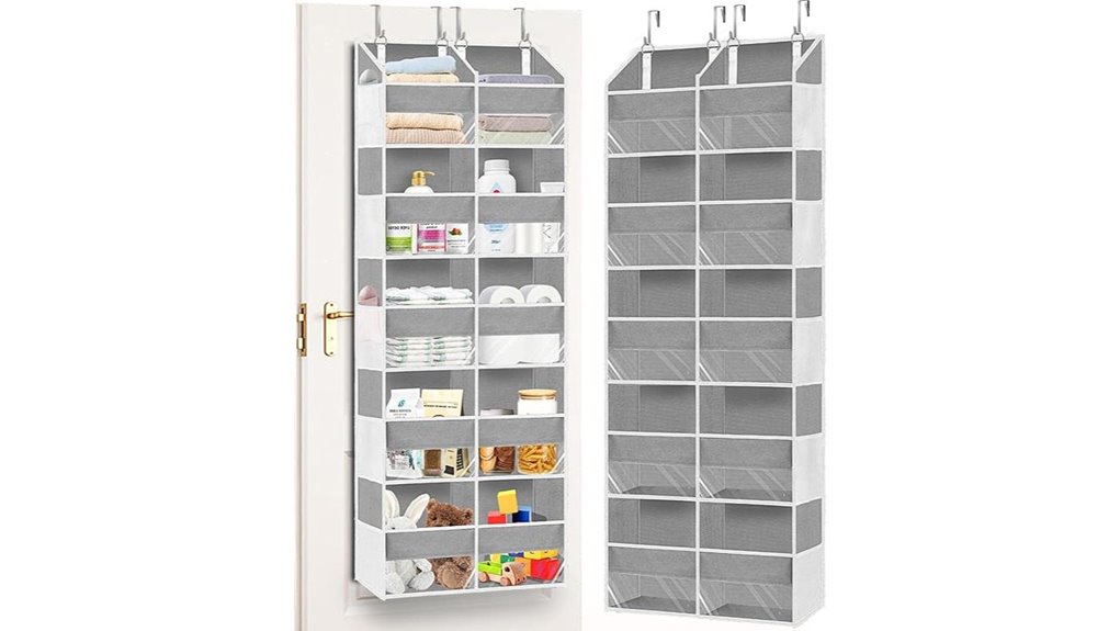 over door five tier pocketed organizer