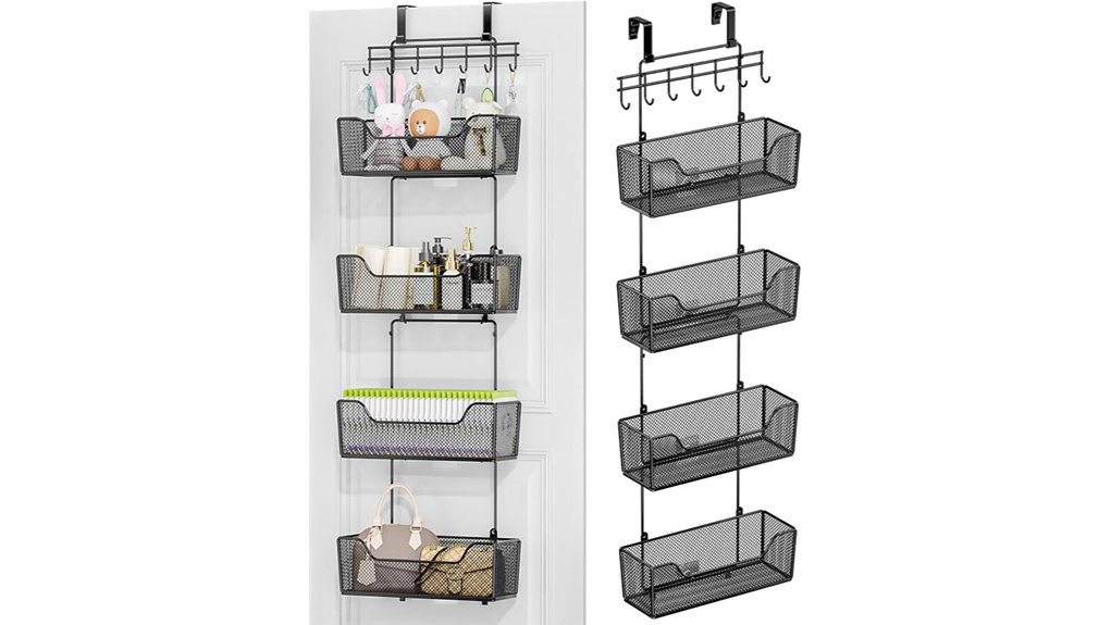 over the door four basket organizer