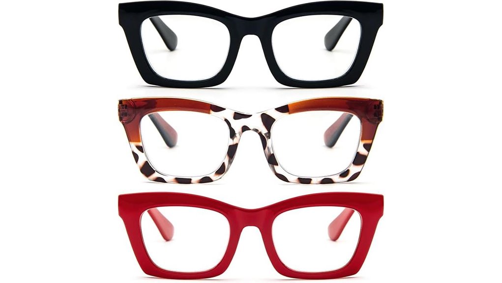 oversized blue light reading glasses