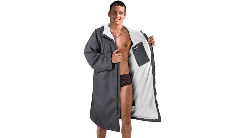 oversized sherpa lined waterproof parka