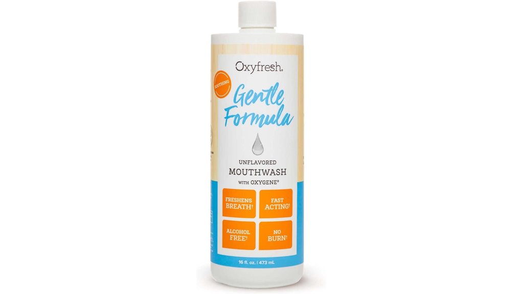 oxyfresh unflavored gentle mouthwash