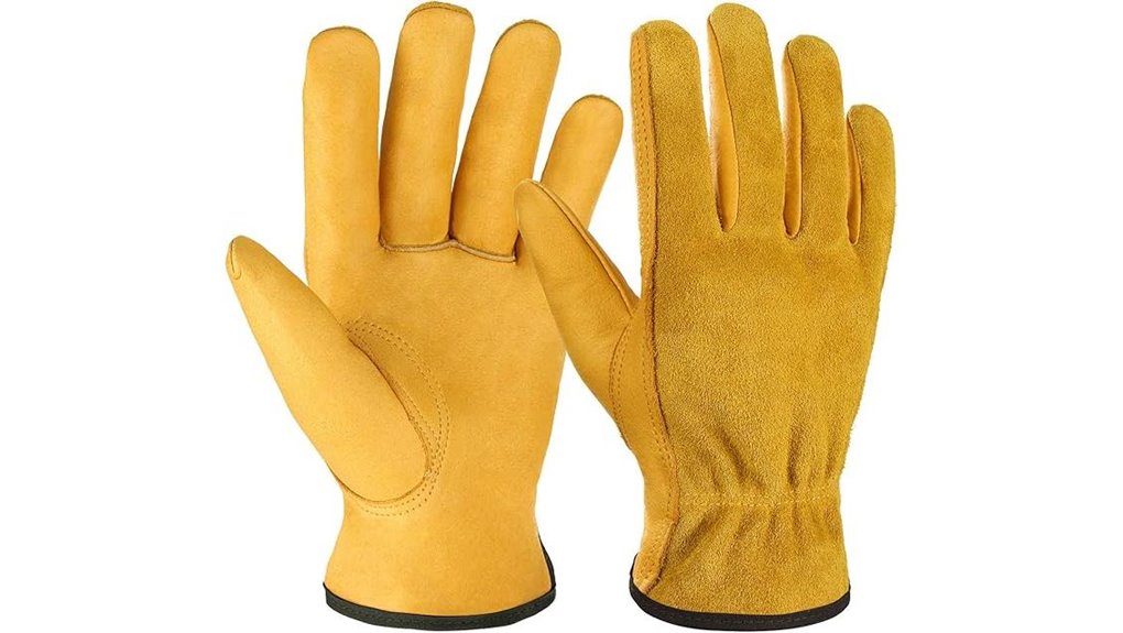 ozero gold medium cowhide gloves