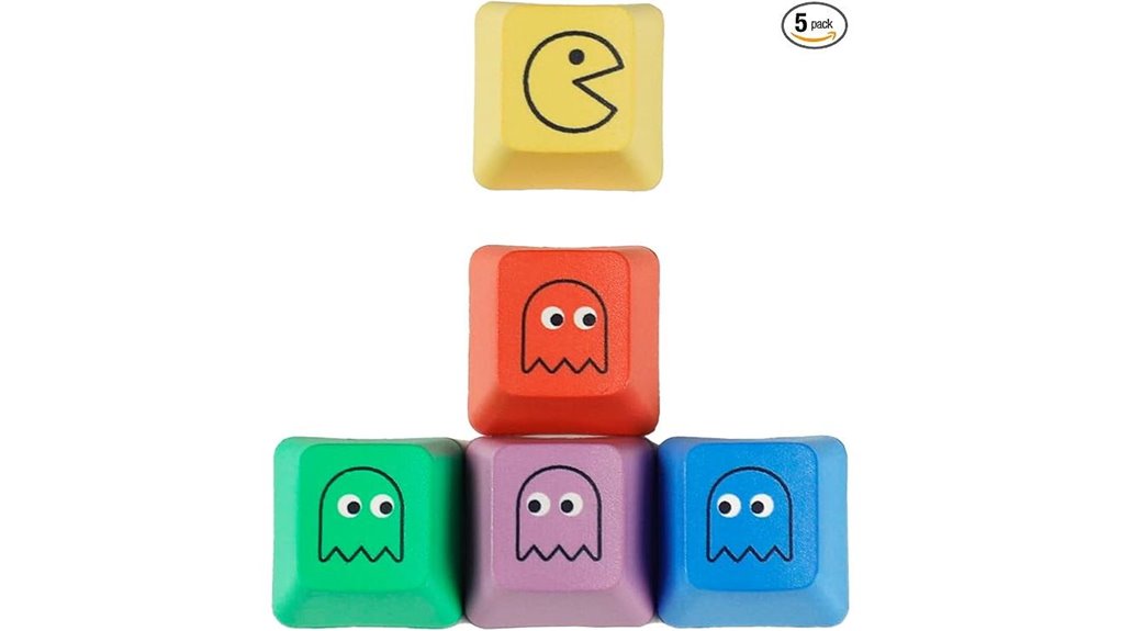 pac man themed pbt keycaps