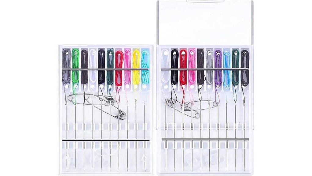 pack of 20 pre threaded needles