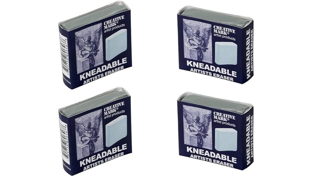 pack of four kneaded erasers