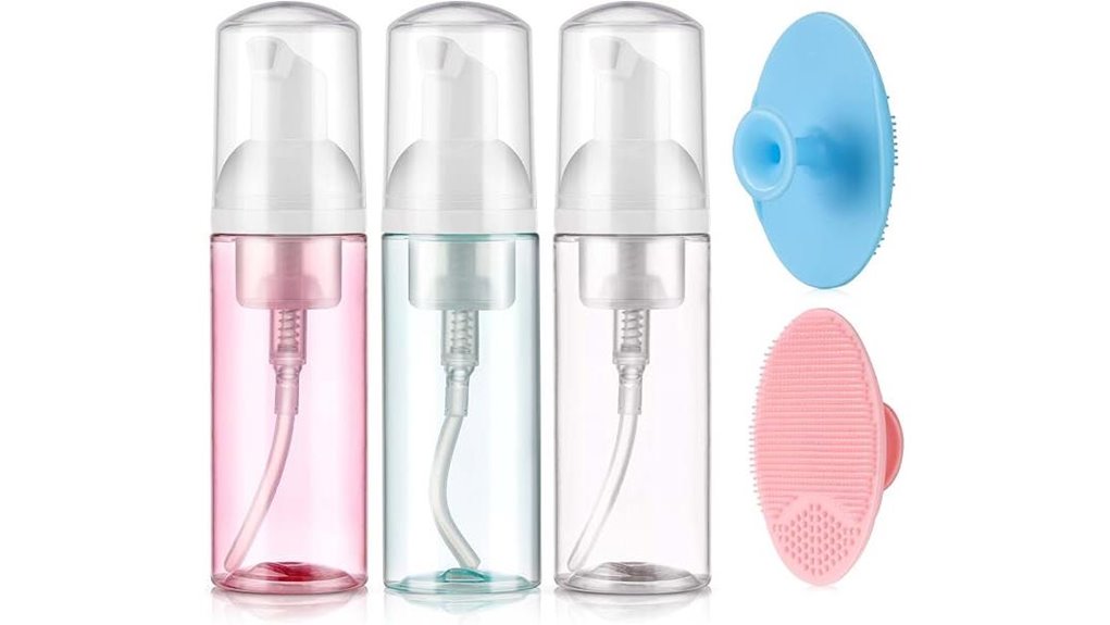 pack of small foaming bottles