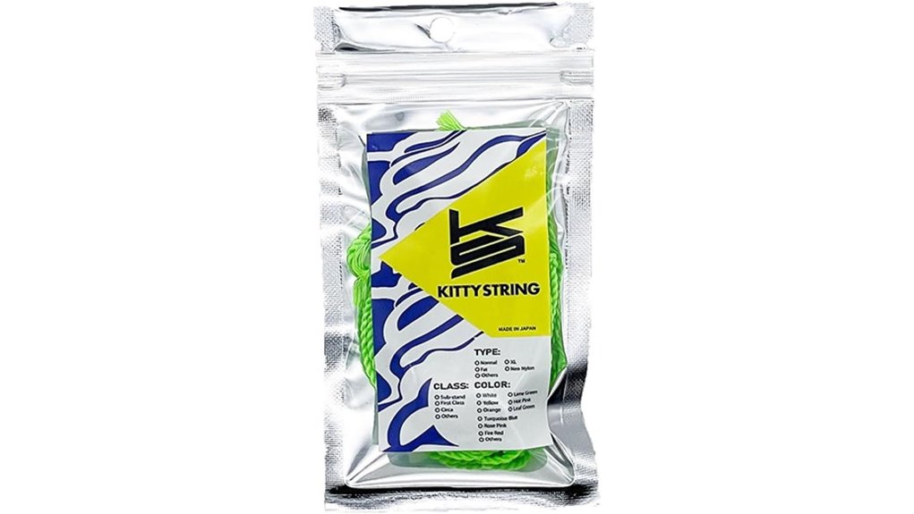 pack of ten lime green strings