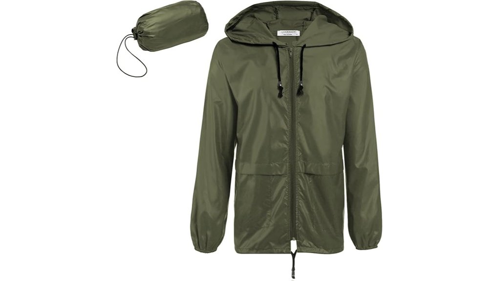 packable lightweight waterproof raincoat