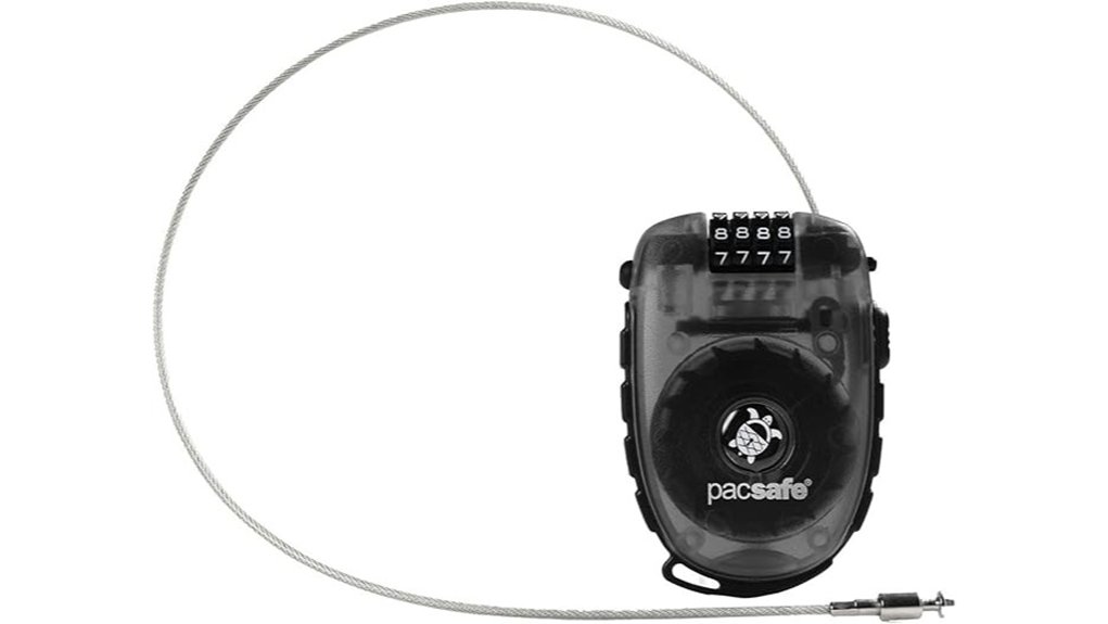 pacsafe retractable cable lock