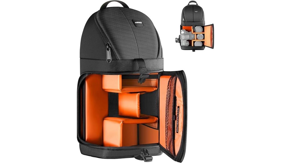 padded dividers dslr sling backpack