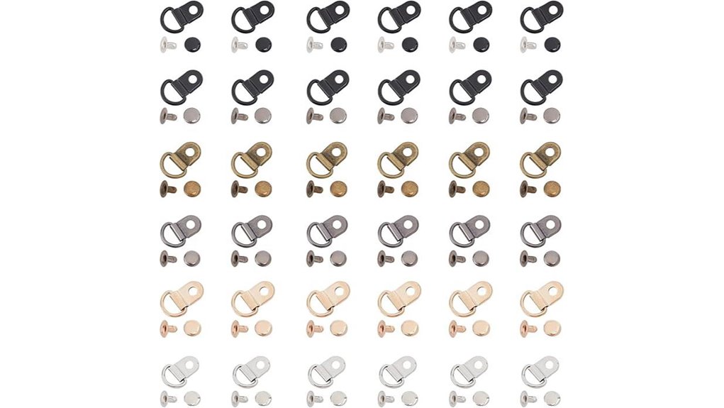 pandahall 60 piece metal shoelace hooks