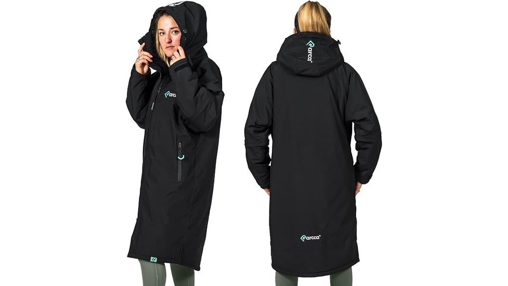 parcca oversized waterproof outdoor parka