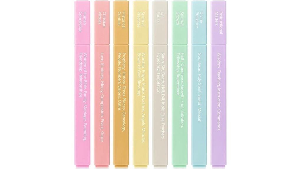 pastel no bleed bible highlighters