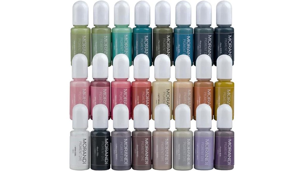 pastel opaque epoxy pigments set