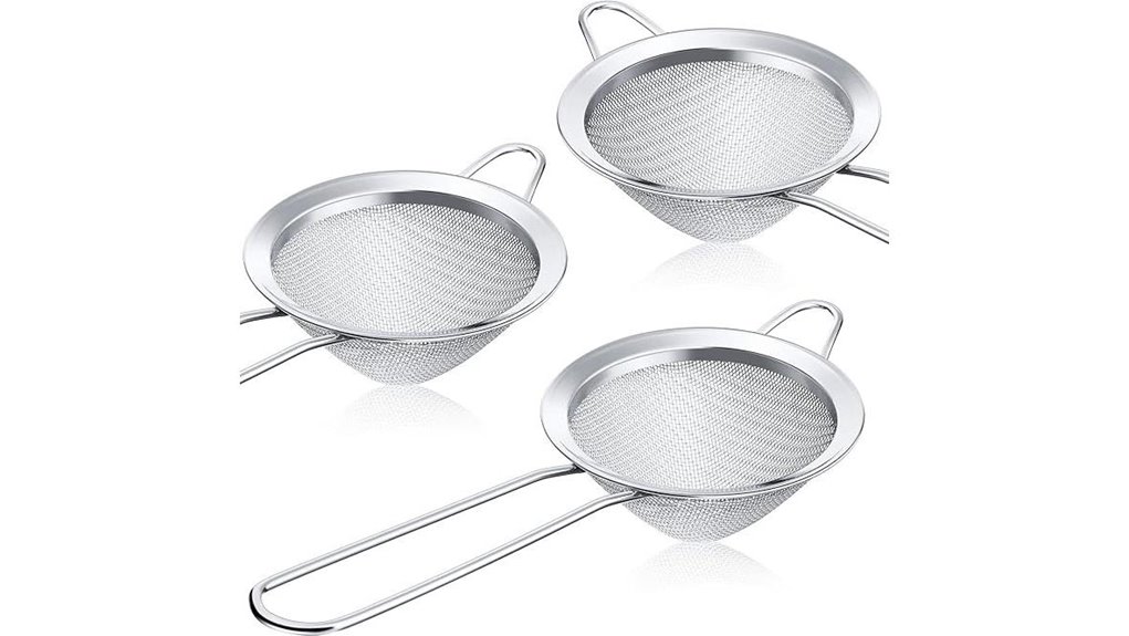 patelai 3 piece tea strainers