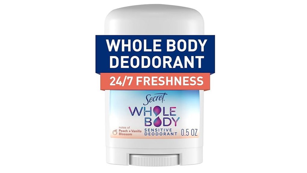 peach vanilla travel deodorant stick