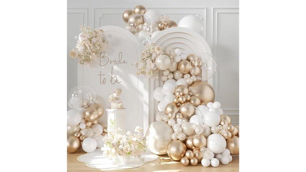 pearl champagne gold white