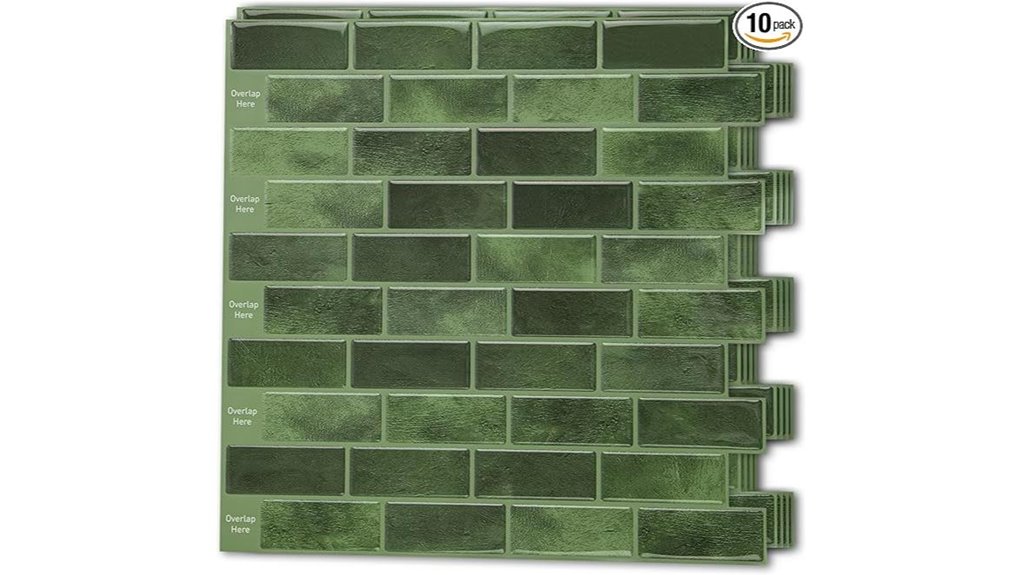 peel and stick jade backsplash tiles