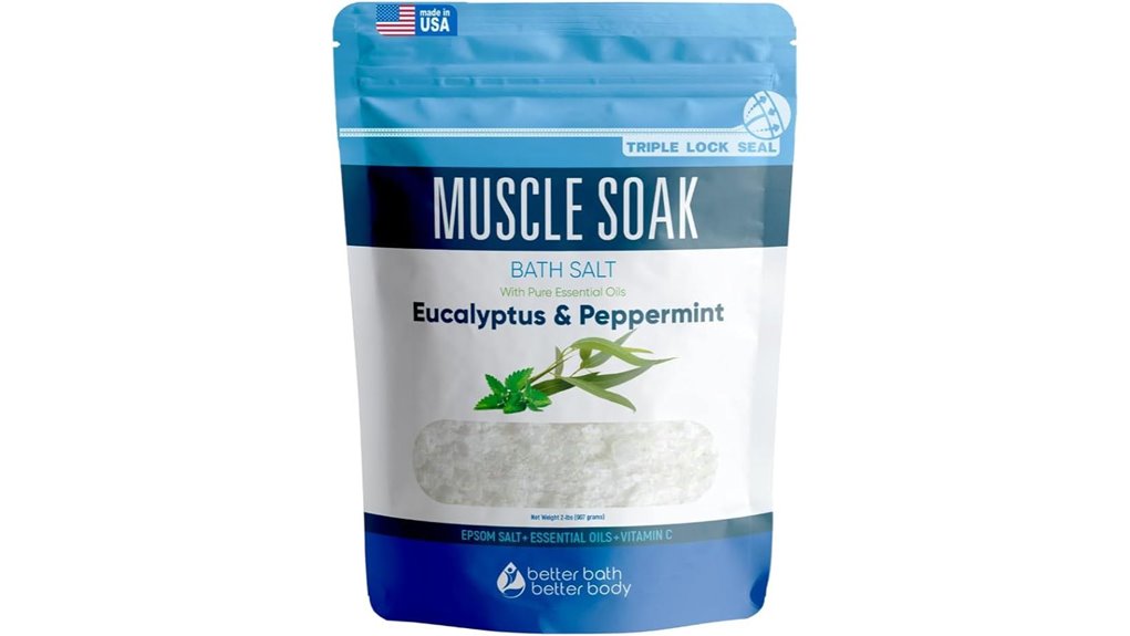 peppermint eucalyptus epsom muscle soak