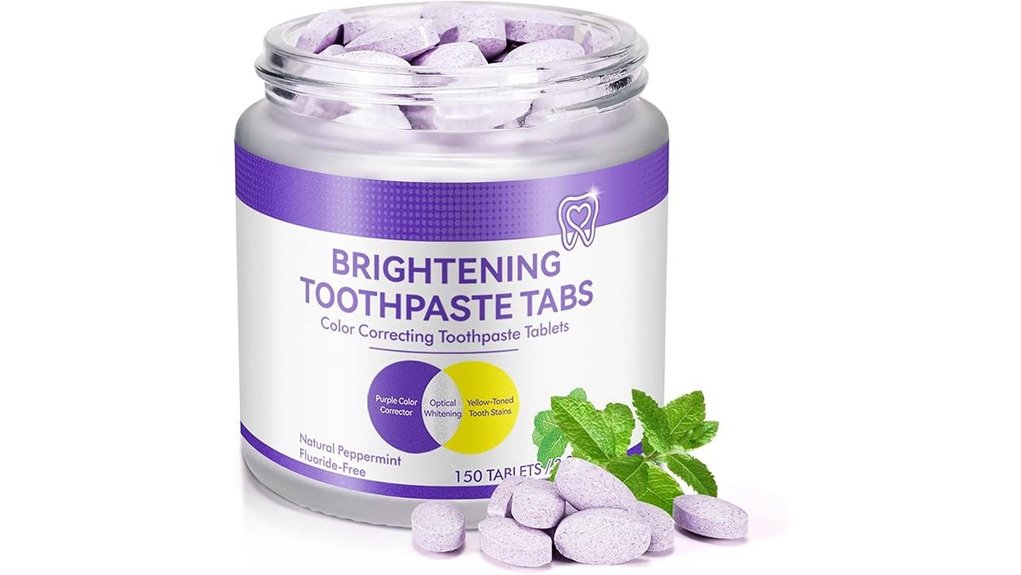 peppermint fluoride free whitening tabs
