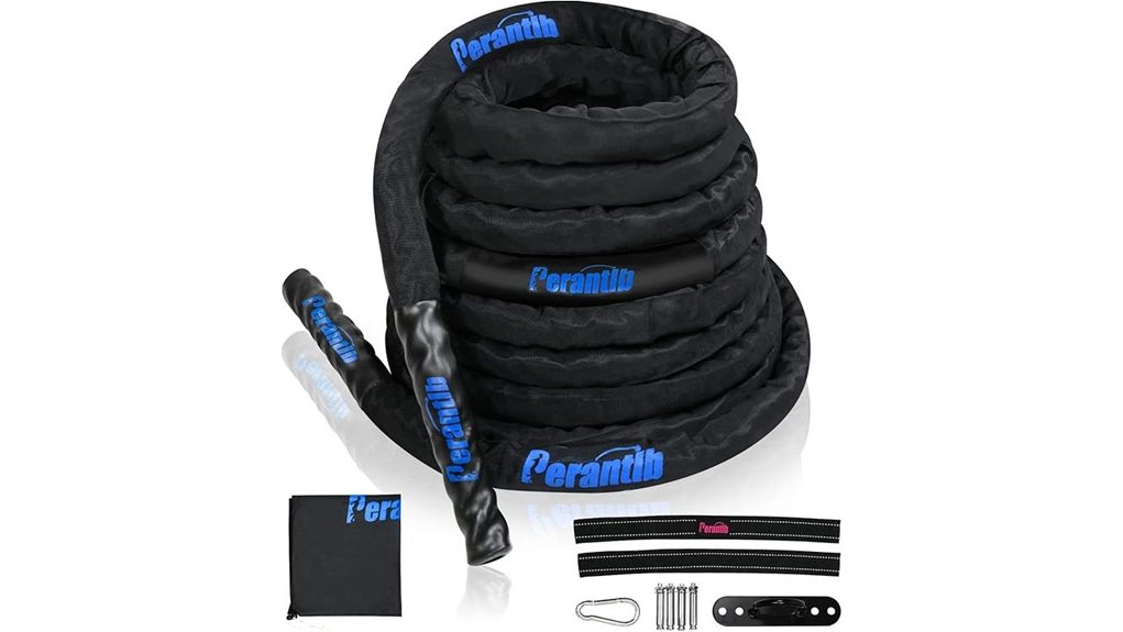 perantlb nylon sleeved heavy battlerope