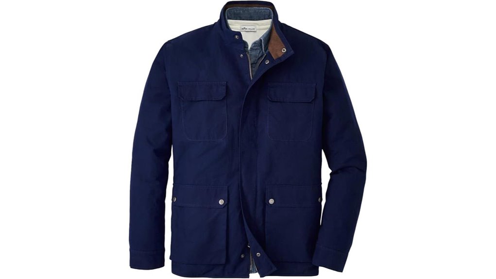 peter millar navy waxed cotton