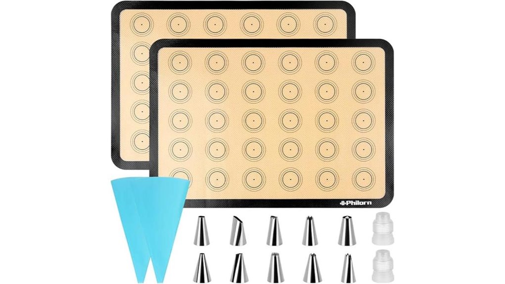 philorn silicone macaron baking mats