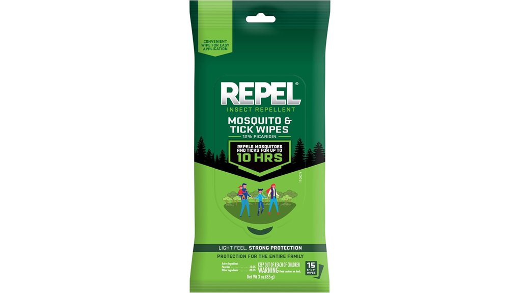 picaridin mosquito and tick wipes