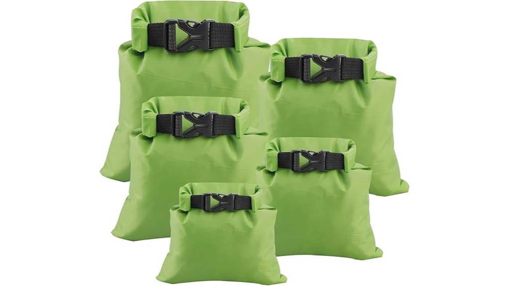 pimoys five pack waterproof drysacks