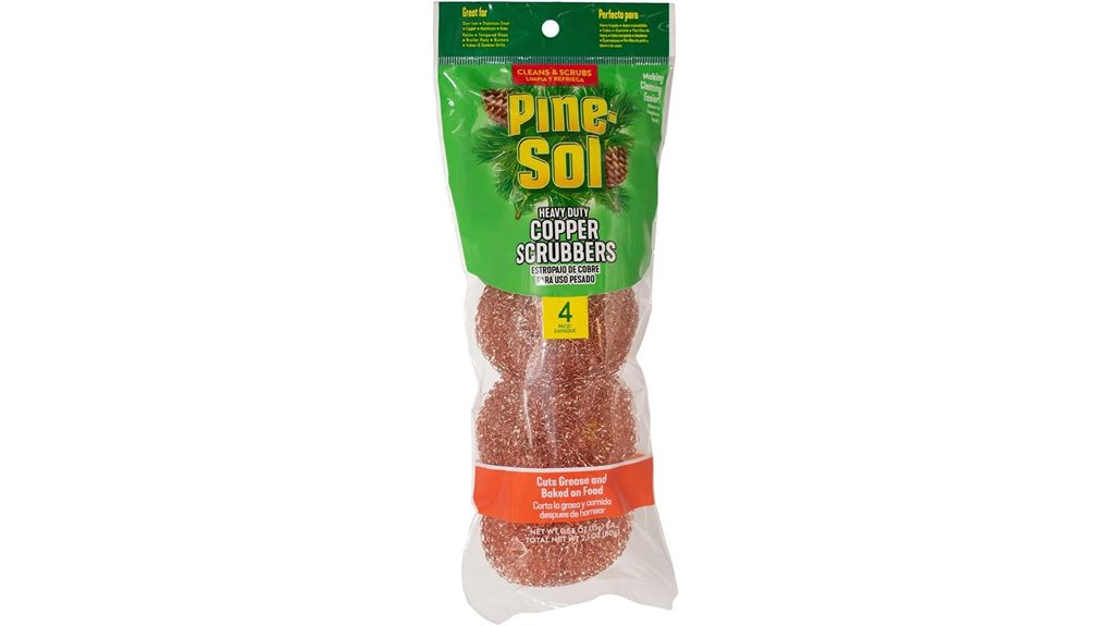 pine sol copper coated heavy duty scrubbers