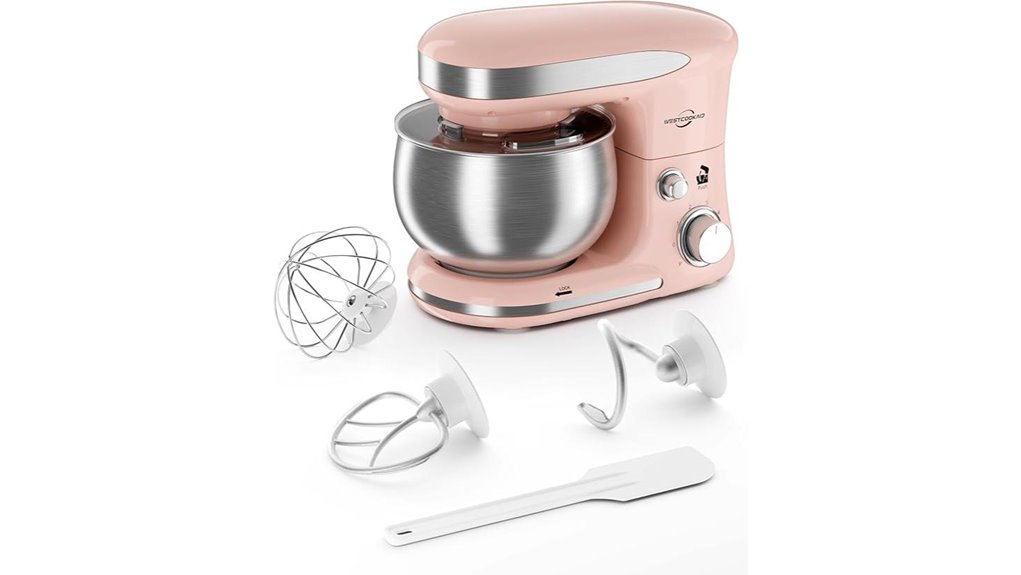 pink 3 4qt tilt head stand mixer