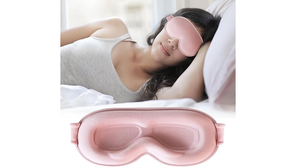 pink 3d contoured adjustable sleepmask