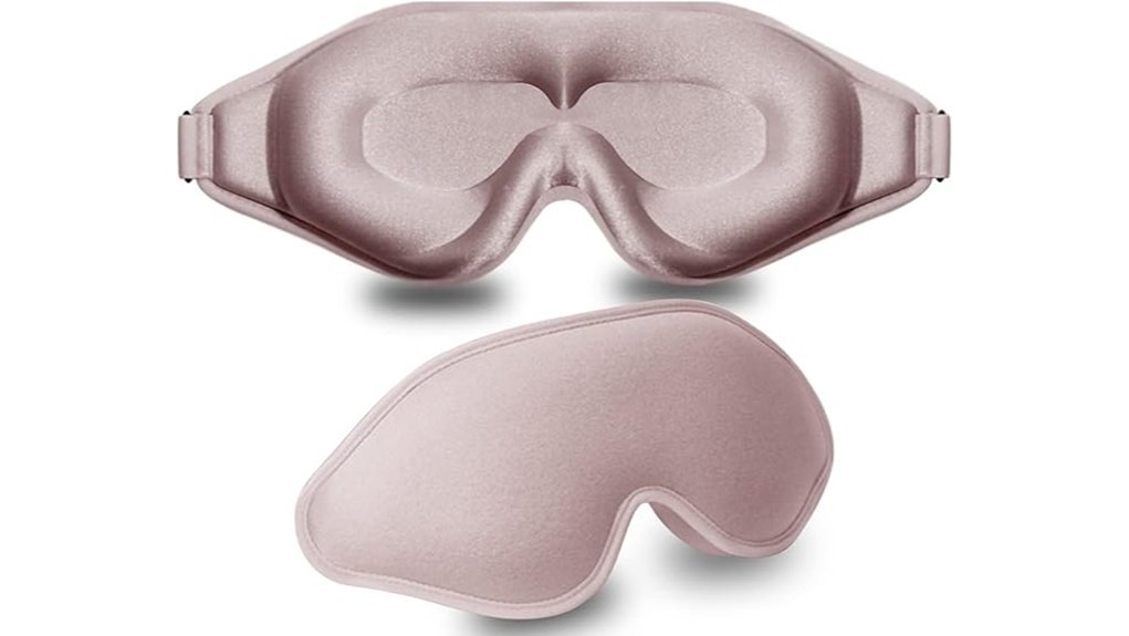 pink 3d contoured sleep mask