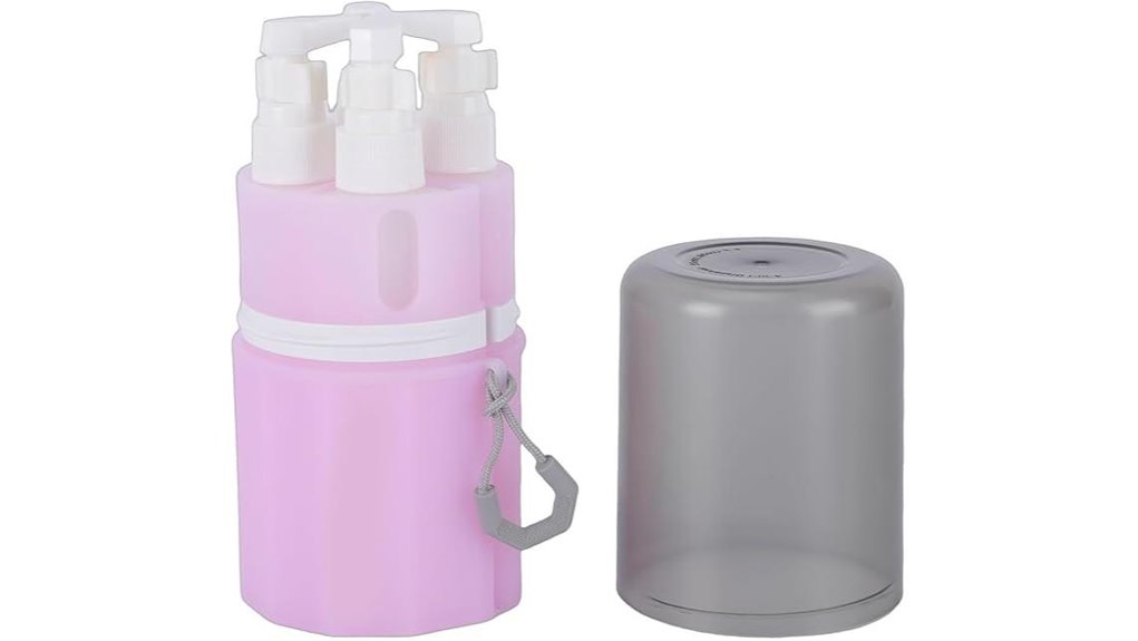 pink 55ml refillable tsa pump bottles