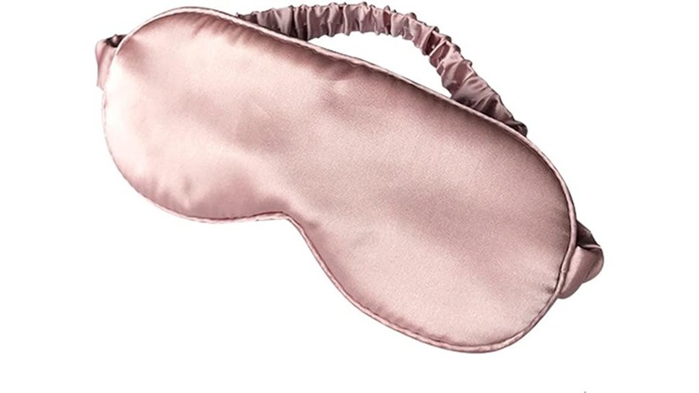 pink mulberry silk sleep mask