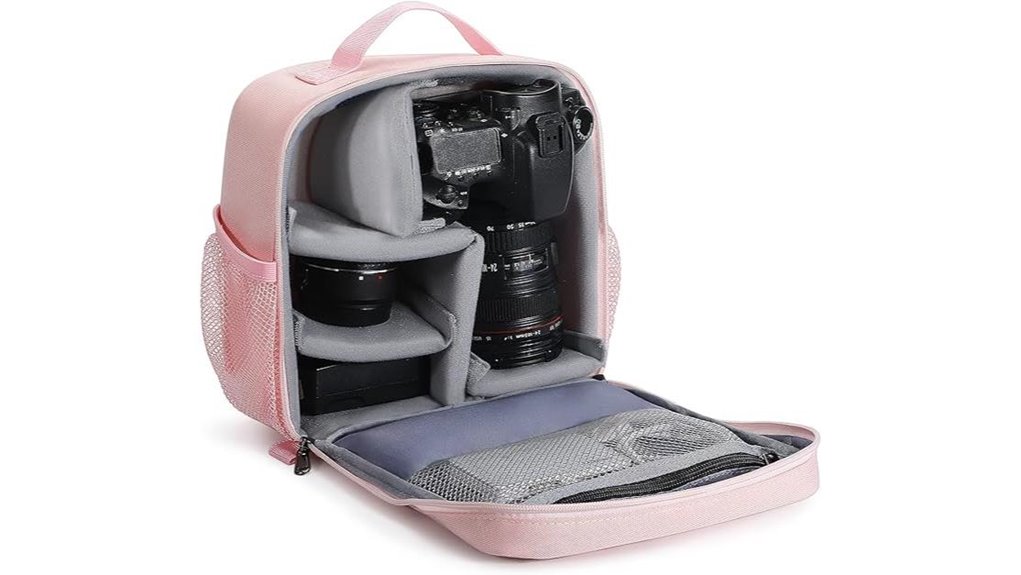 pink padded foldable camera insert
