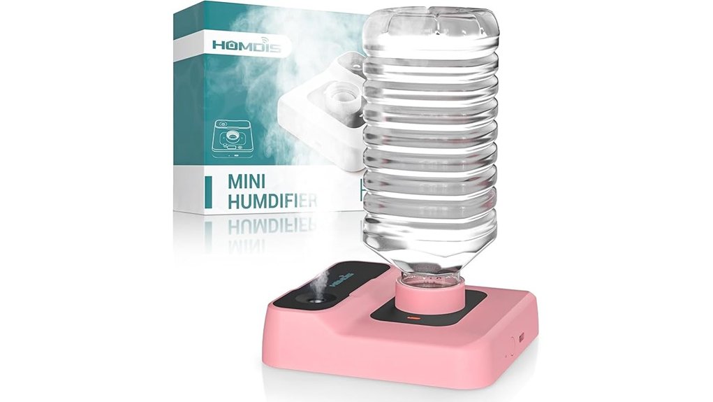 pink portable mini travel humidifier