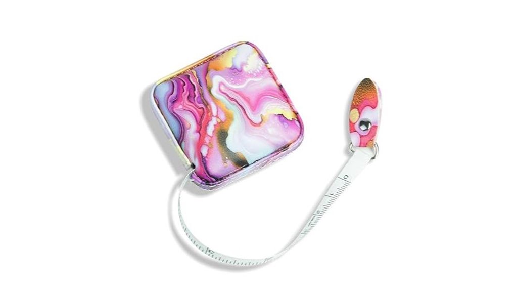 pink retractable sewing tape