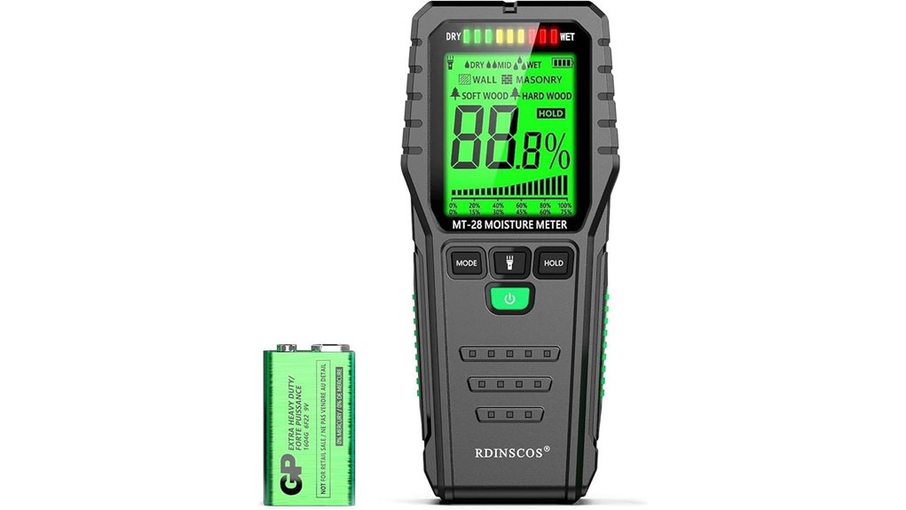 pinless moisture meter walls wood