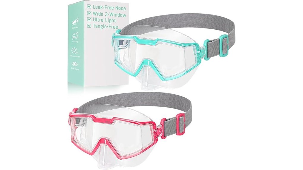 pixel panda kids swim goggles