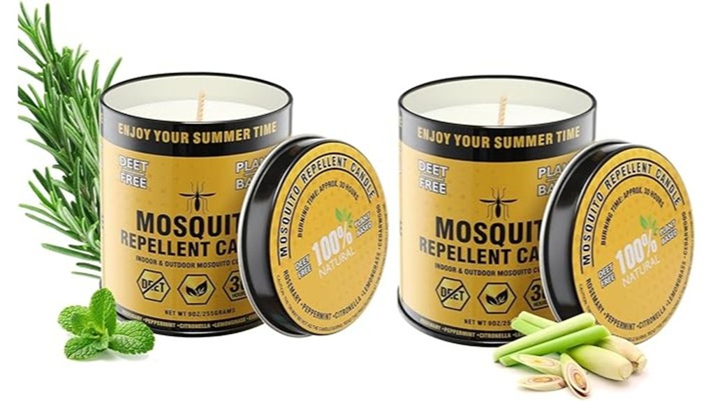 plant based citronella mosquito candle