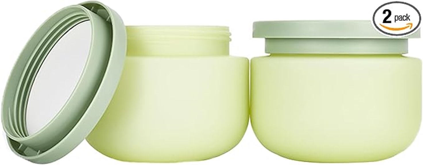 plastic cosmetic jars 8 8oz