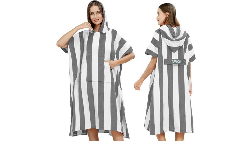 plus size unisex hooded changing robe